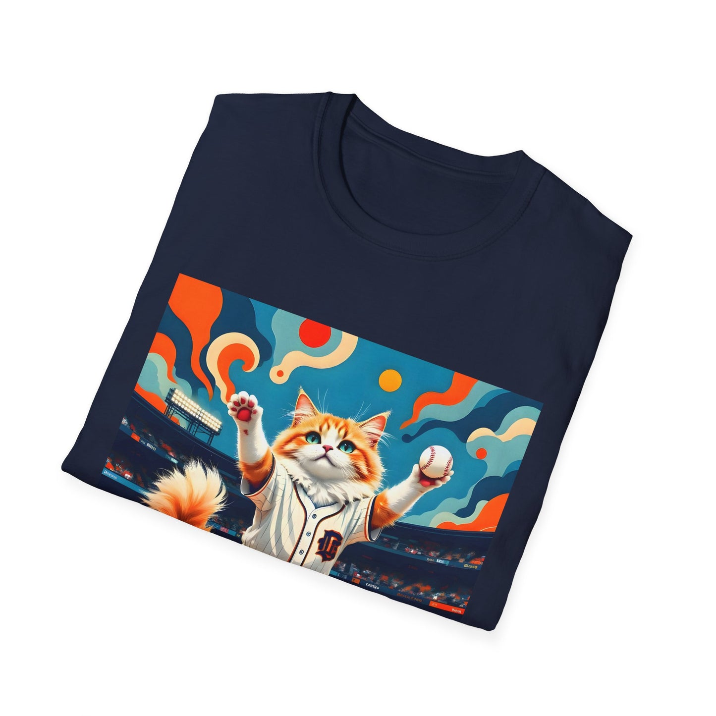 Cats Victory Baseball Bliss - Vibrant cat art design - Unisex T-Shirt