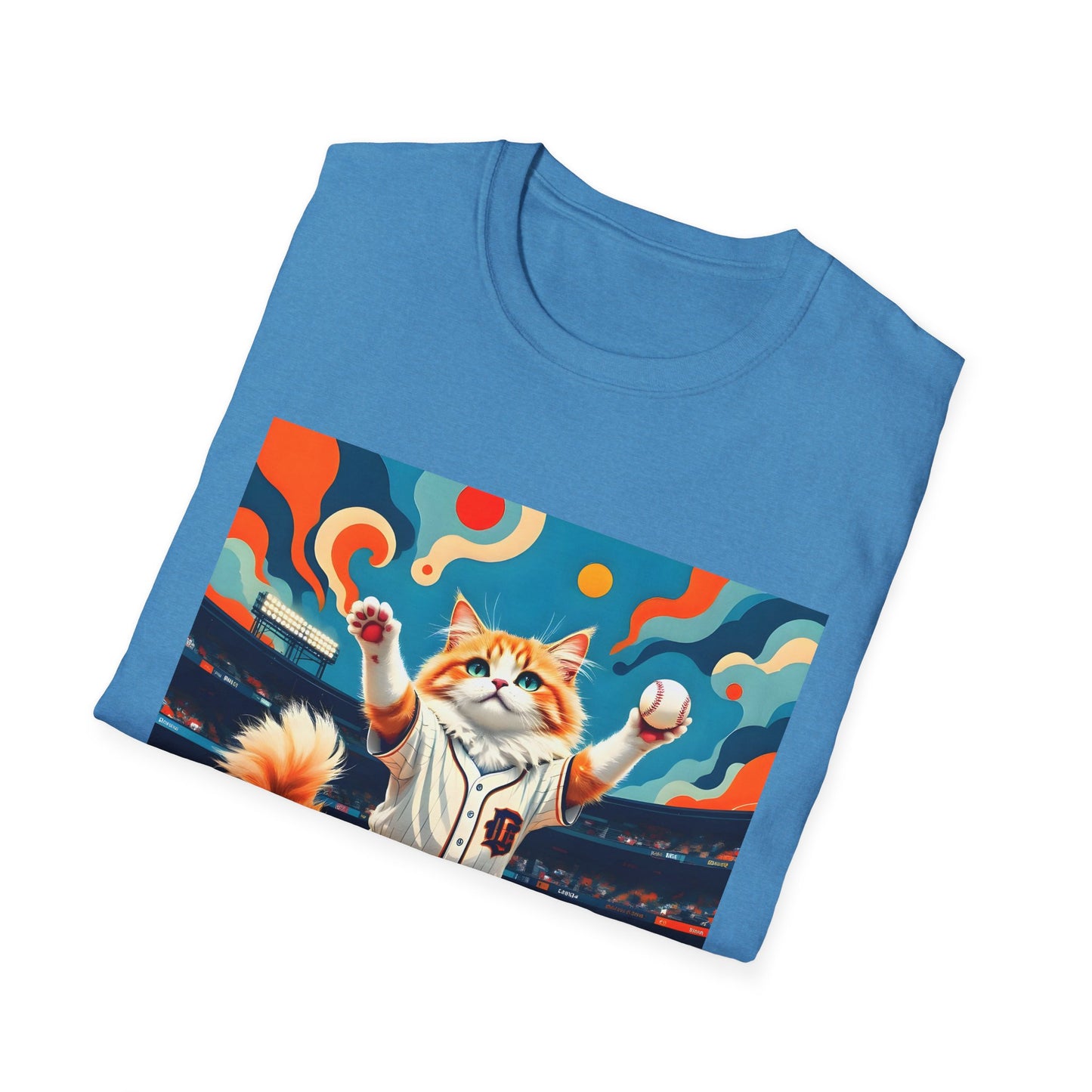 Cats Victory Baseball Bliss - Vibrant cat art design - Unisex T-Shirt
