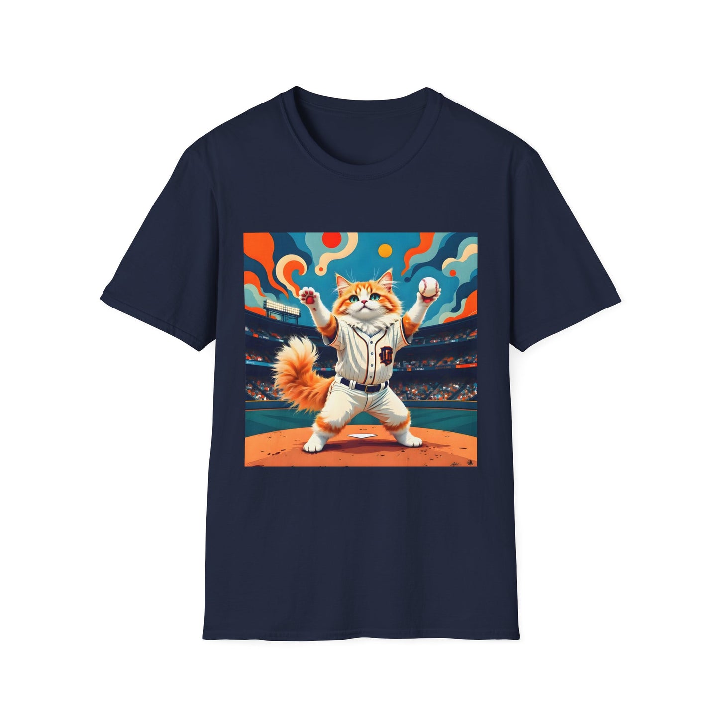 Cats Victory Baseball Bliss - Vibrant cat art design - Unisex T-Shirt