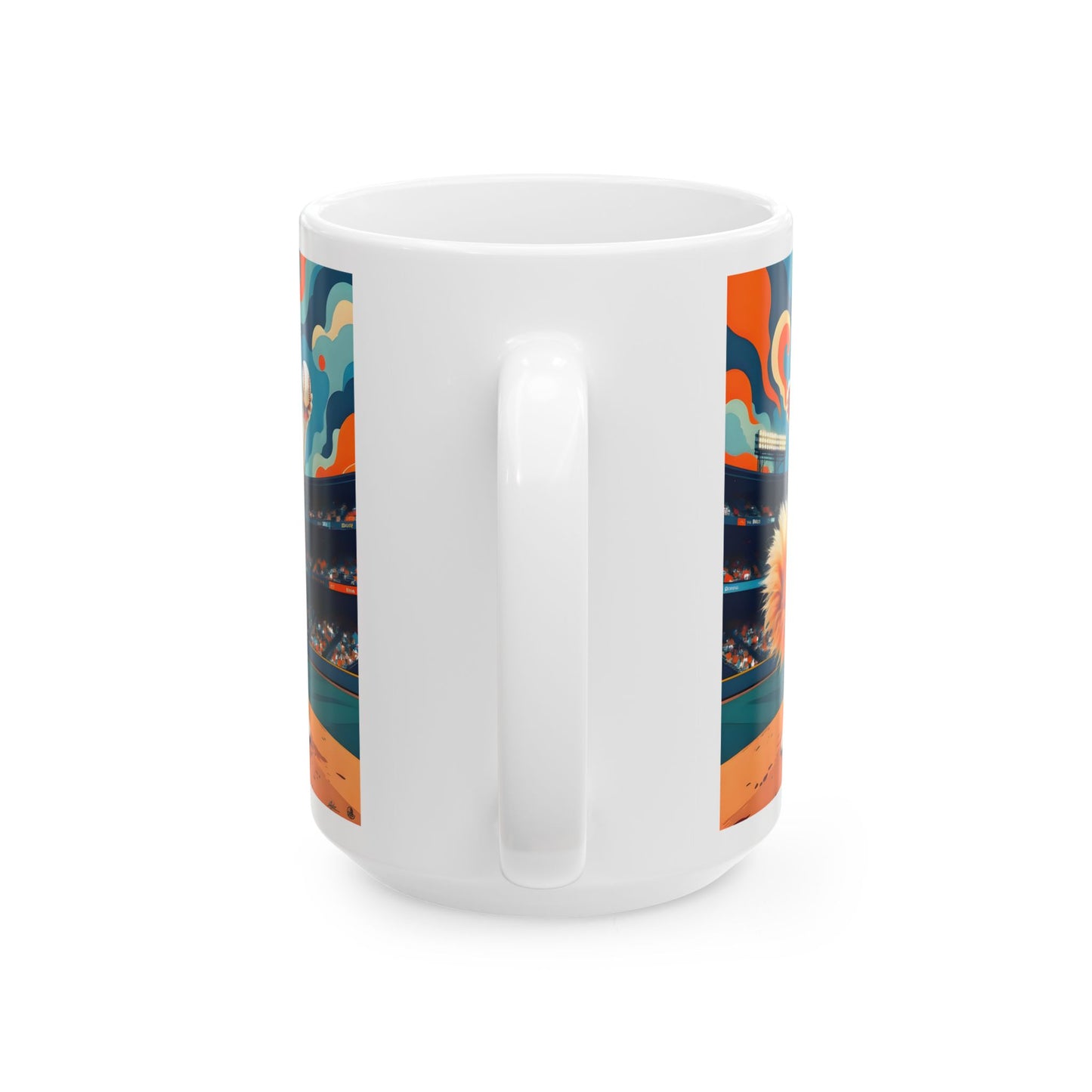 Cats Victory Baseball Bliss - Vibrant cat art design - Ceramic mug (11oz, 15oz)