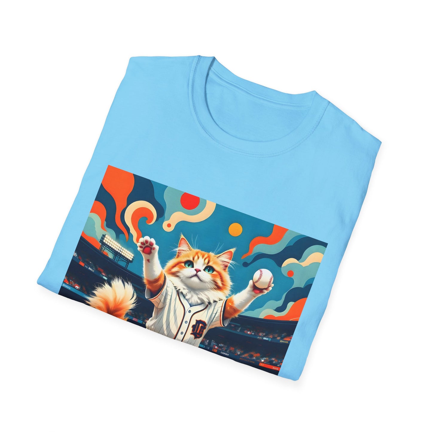 Cats Victory Baseball Bliss - Vibrant cat art design - Unisex T-Shirt