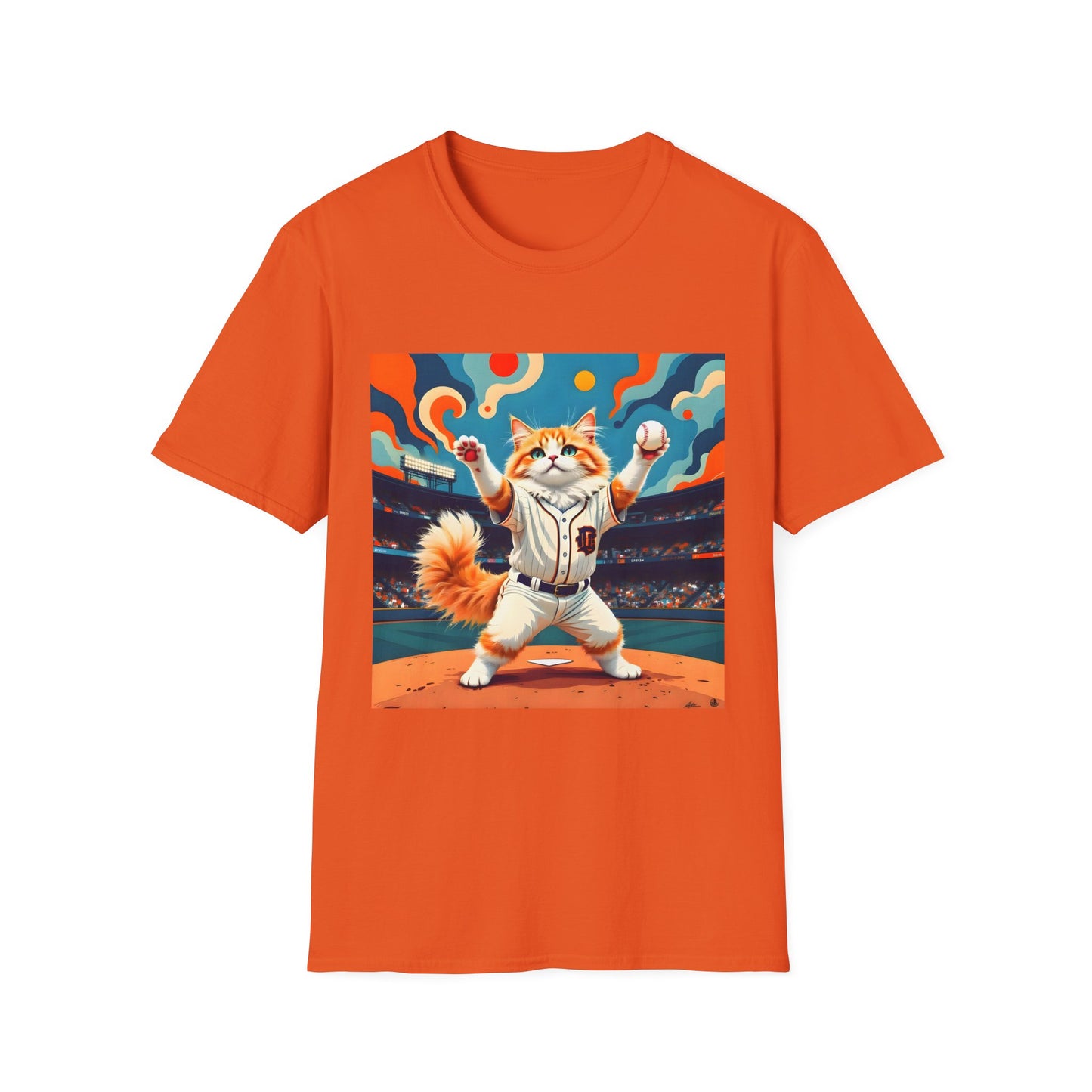 Cats Victory Baseball Bliss - Vibrant cat art design - Unisex T-Shirt