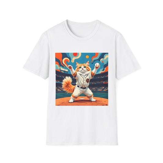 Cats Victory Baseball Bliss - Vibrant cat art design - Unisex T-Shirt