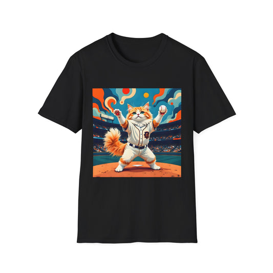 Cats Victory Baseball Bliss - Vibrant cat art design - Unisex T-Shirt
