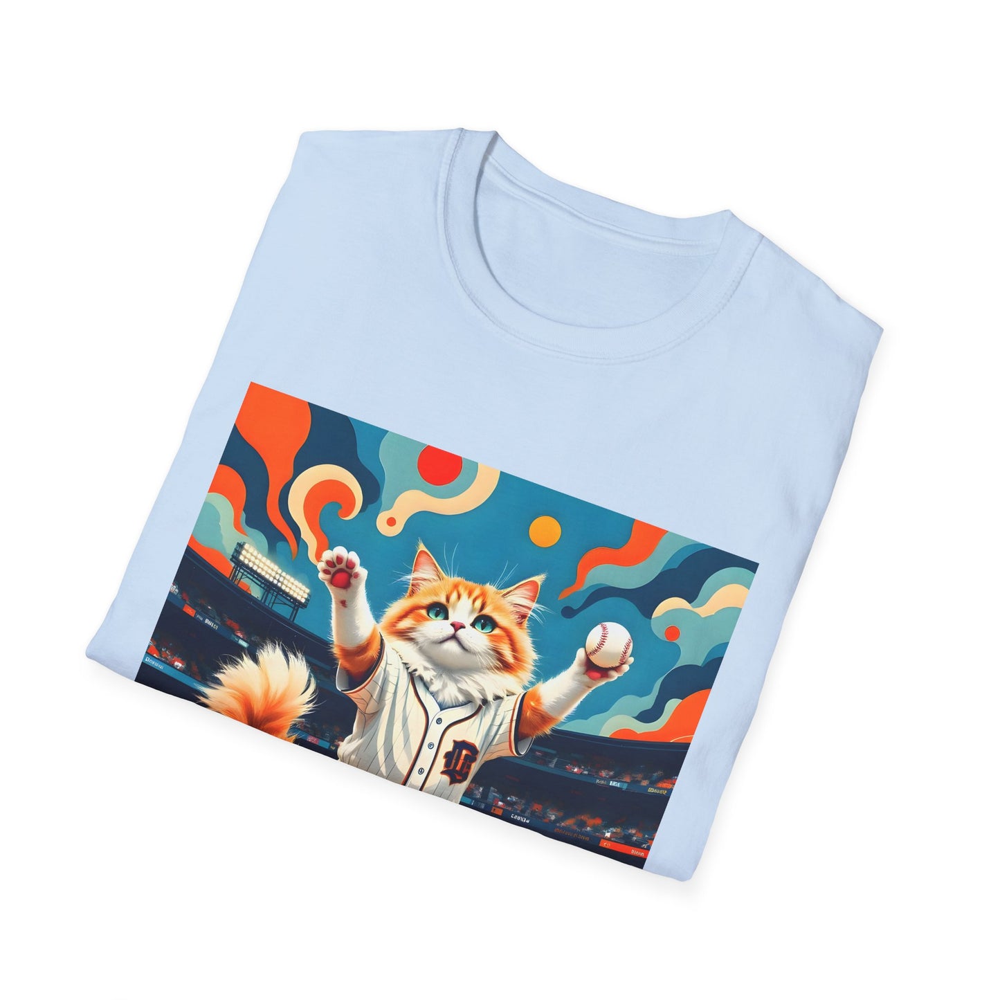 Cats Victory Baseball Bliss - Vibrant cat art design - Unisex T-Shirt