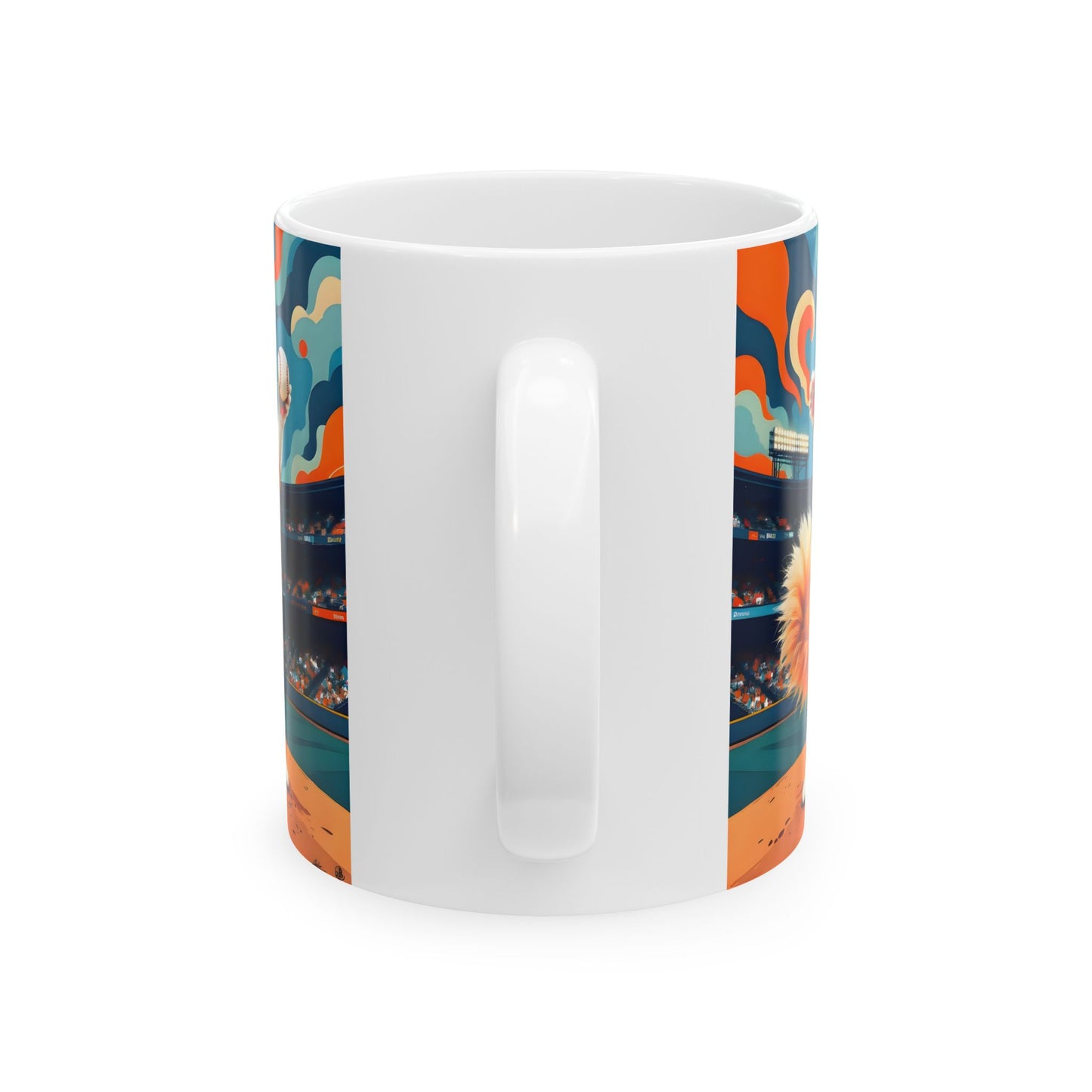 Cats Victory Baseball Bliss - Vibrant cat art design - Ceramic mug (11oz, 15oz)