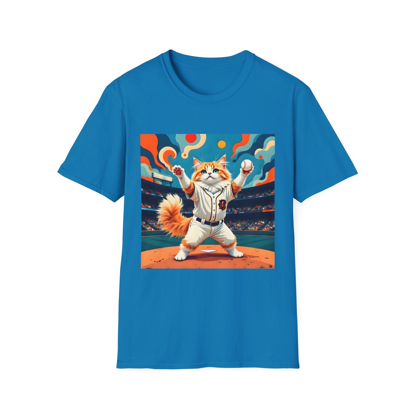Cats Victory Baseball Bliss - Vibrant cat art design - Unisex T-Shirt