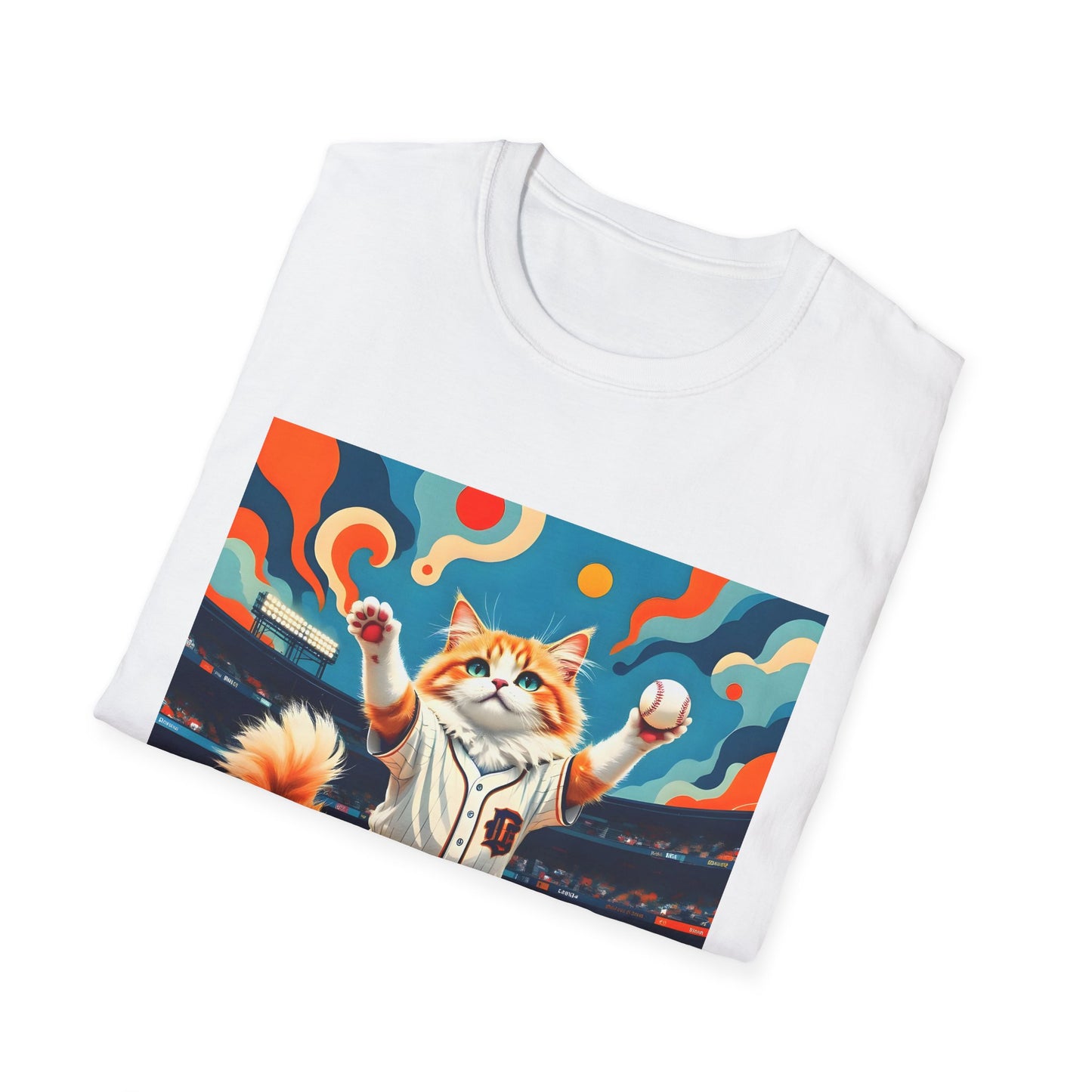 Cats Victory Baseball Bliss - Vibrant cat art design - Unisex T-Shirt