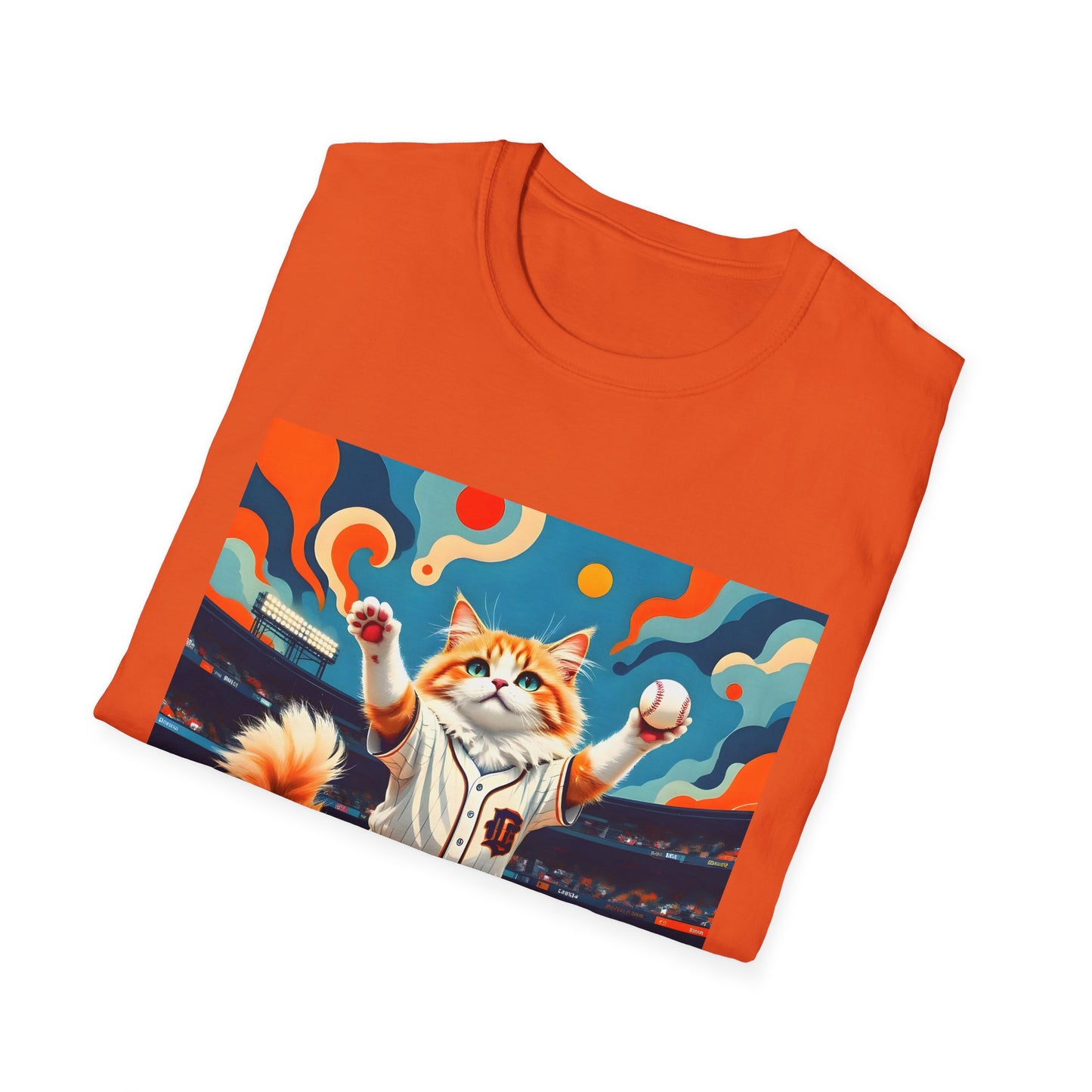 Cats Victory Baseball Bliss - Vibrant cat art design - Unisex T-Shirt